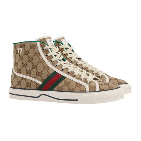 tennis gucci shoes men's|Gucci tennis 1977 high top.